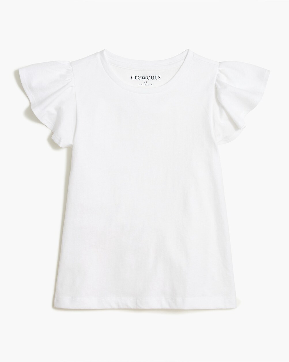 Girls' ruffle-shoulder tee | J.Crew Factory