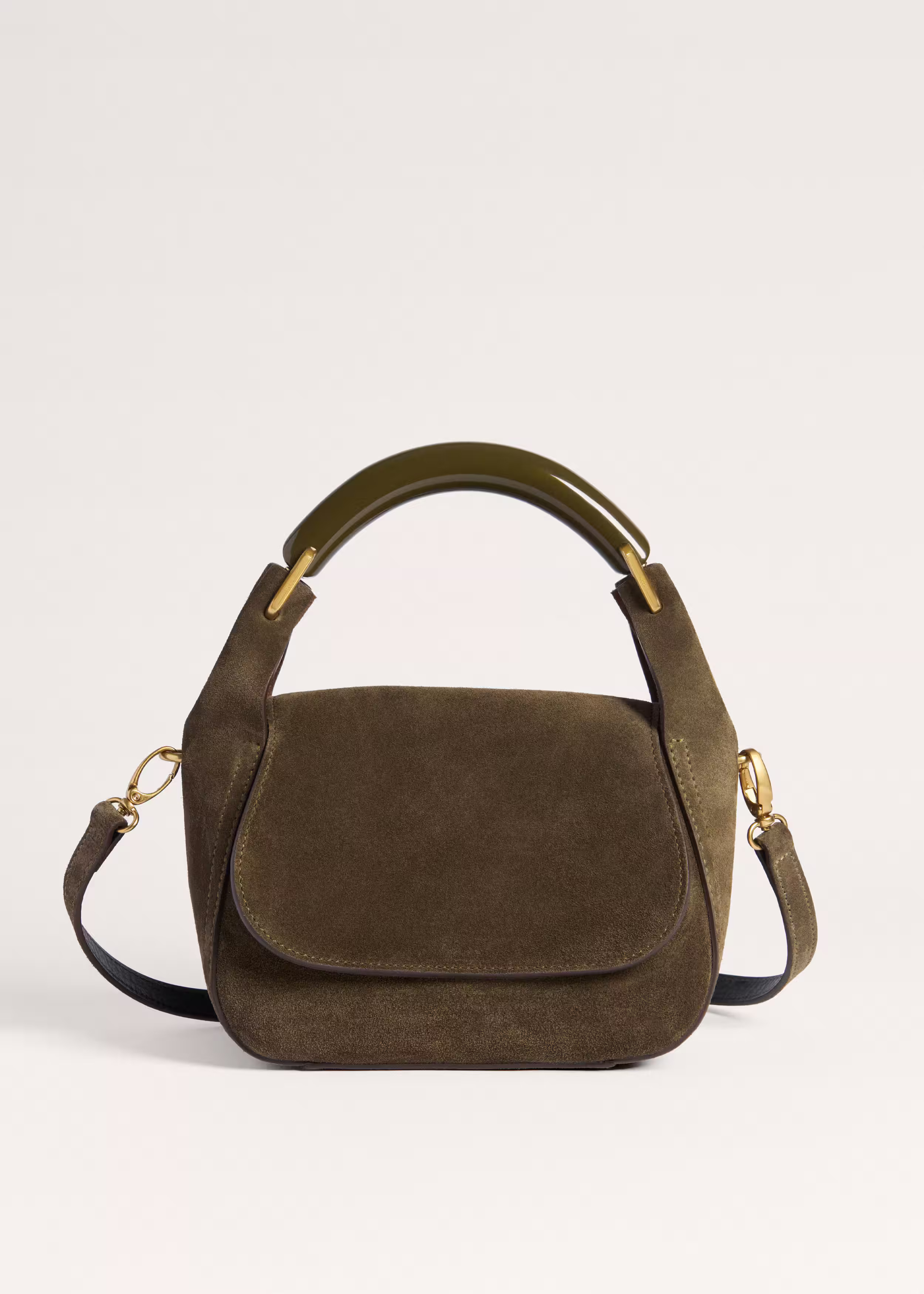 Mini Resin Handle Bag Italian Suede | ME+EM Global (Excluding US)