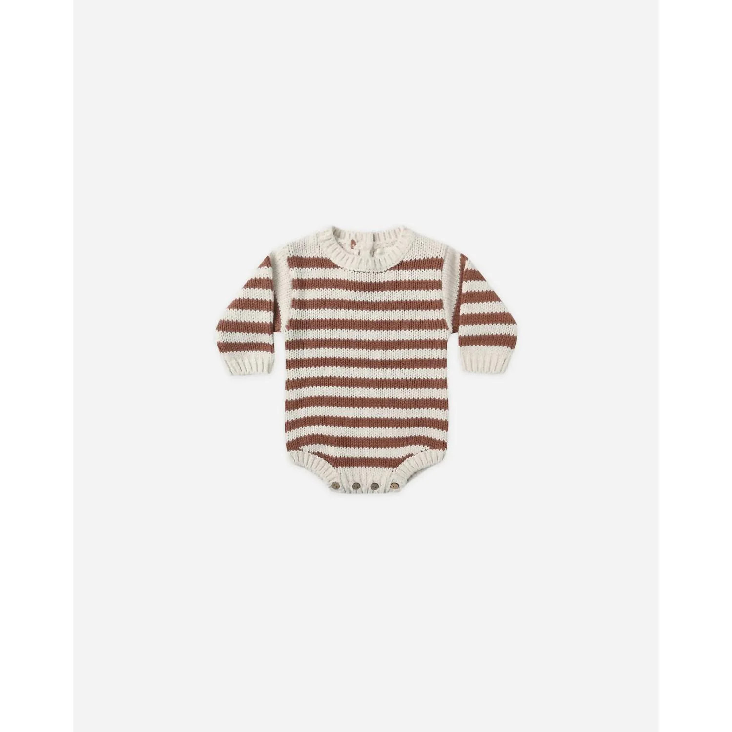 Baby's Rex Romper In Cedar Stripe | Shop Simon