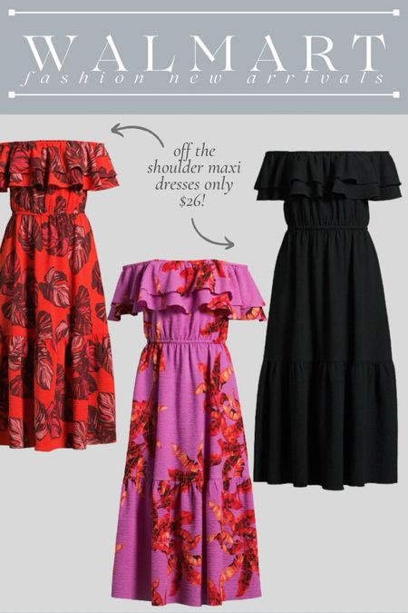 New Walmart fashion finds! Off the shoulder midi maxi dress 

#LTKFindsUnder100 #LTKSeasonal #LTKFindsUnder50