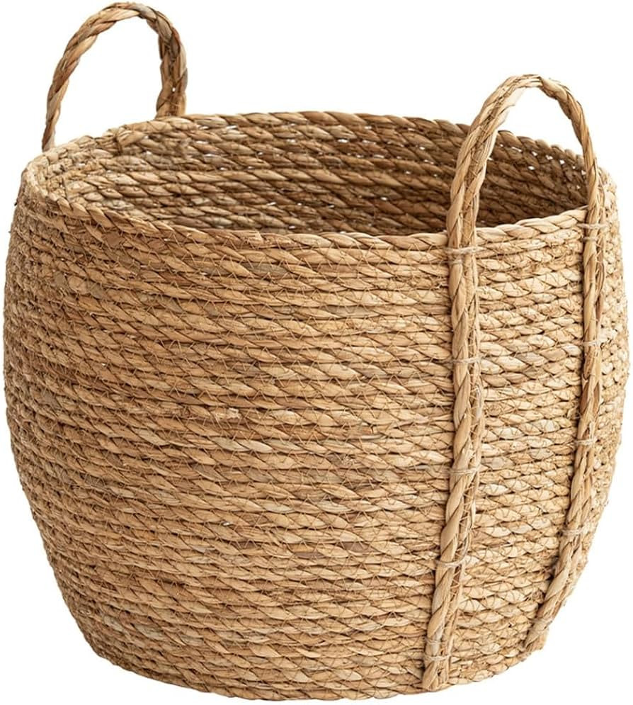Wicker Planter Basket, Basket Planters for Indoor Plants, Rattan Grass Woven Flower Baskets, Plan... | Amazon (US)
