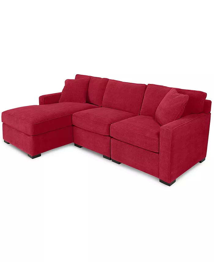 Radley 3-Piece Fabric Chaise Sectional Sofa, Created for Macy's | Macys (US)
