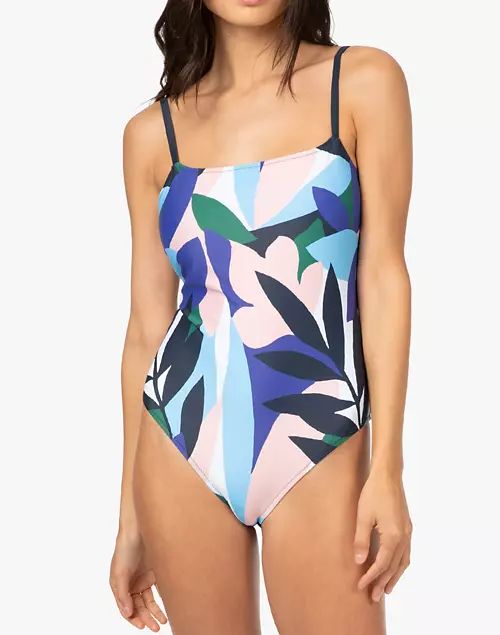 LIVELY™ Straight Up One-Piece in Print | Madewell