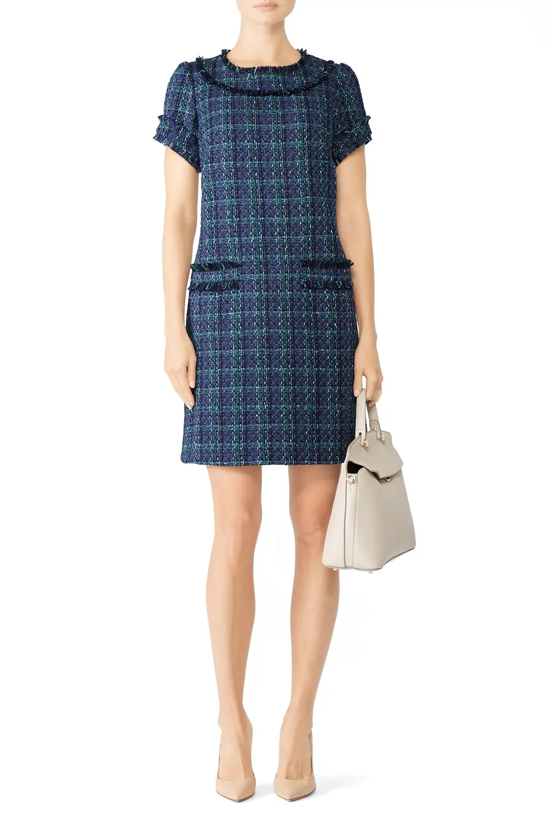 Plaid Tweed Dress | Rent the Runway