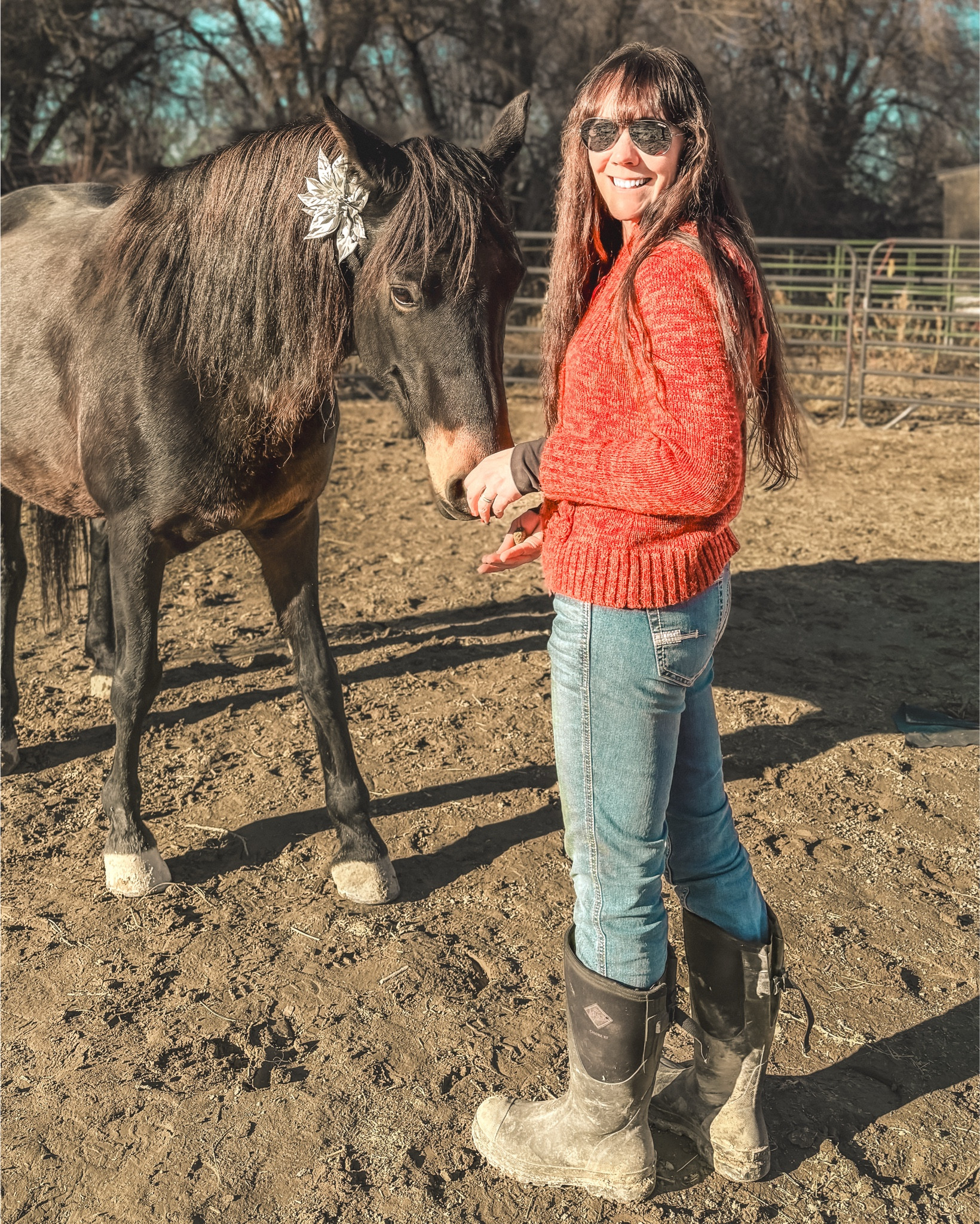 Currently in my farm girl era where all my clothes have to be functional, but I still want to look cute 😂

Things I have learned thus far… 

The Ariat Rebar pant is the absolute best. It has all the pockets you will ever need. (5’ 6” 135lbs / 28-L ). They are especially great for the days I don’t want to wear a belt with a knife sheath so I can just slide my Cutco pocket knife into a leg pocket.

Buy muck boots with a wide calf so you can just shove your jeans into the boot. Sure you’ll have alfalfa everywhere at the end of the day, but it makes slipping them off and on so much easier. 

Bex sunglasses make you look amazing regardless of the day you’ve had. It’s their superpower. 

#farmlife

#LTKU #LTKActive #LTKOver40
