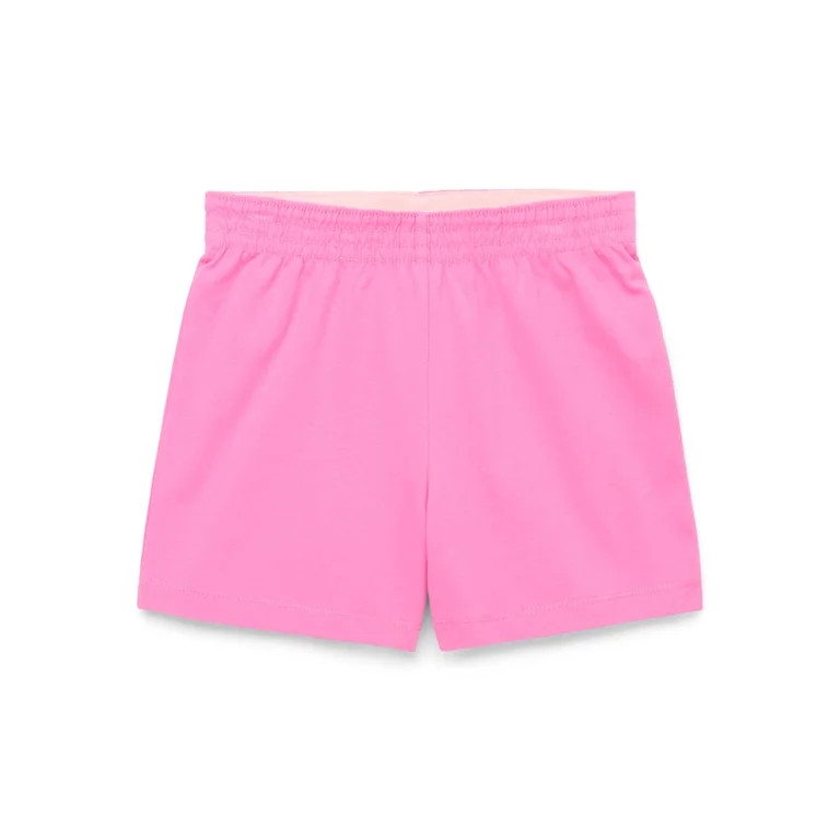 Wonder Nation Girls Kid Tough Knit Shorts, Sizes 4-18 & Plus - Walmart.com | Walmart (US)
