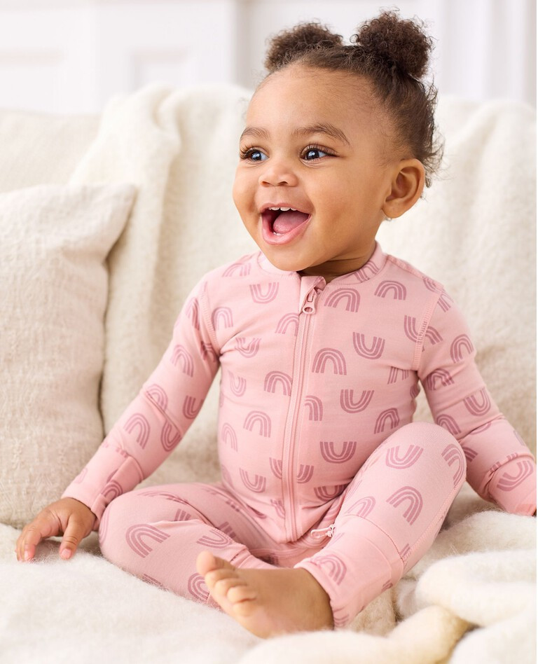 Baby Print 2-Way Zip Sleeper in HannaSoft™ | Hanna Andersson
