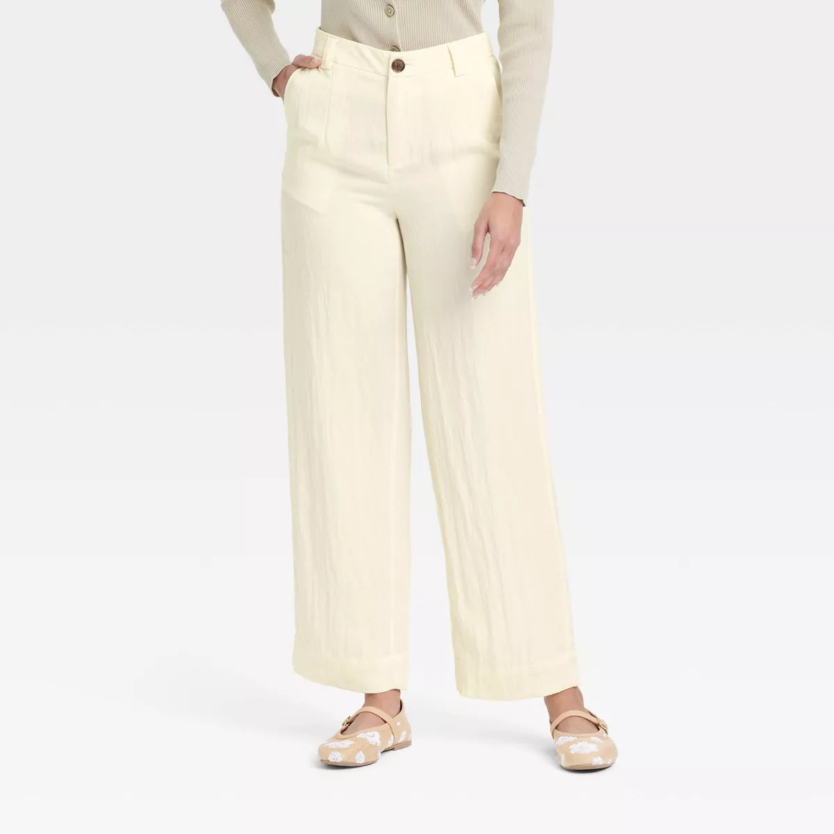 Women's High-Rise Straight Trousers - A New Day™ | Target