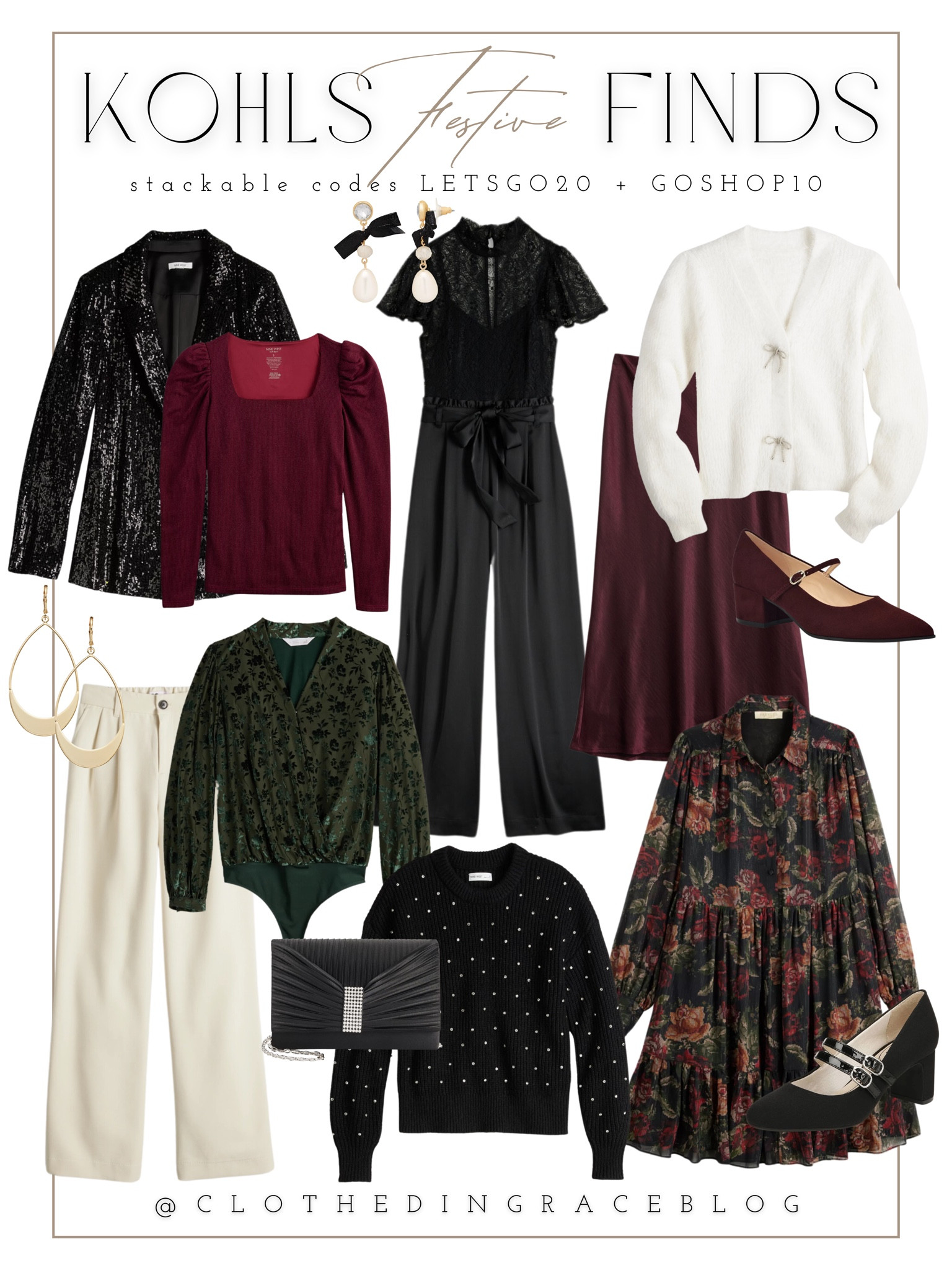 Festive outfit inspired from @kohls and it’s all on sale today! 🙌🏻 Use can also stack codes LETSGO20 + GOSHOP10 for extra savings. ✨ #kohlspartner #kohlsfinds 

#LTKFindsUnder50 #LTKHoliday #LTKSaleAlert