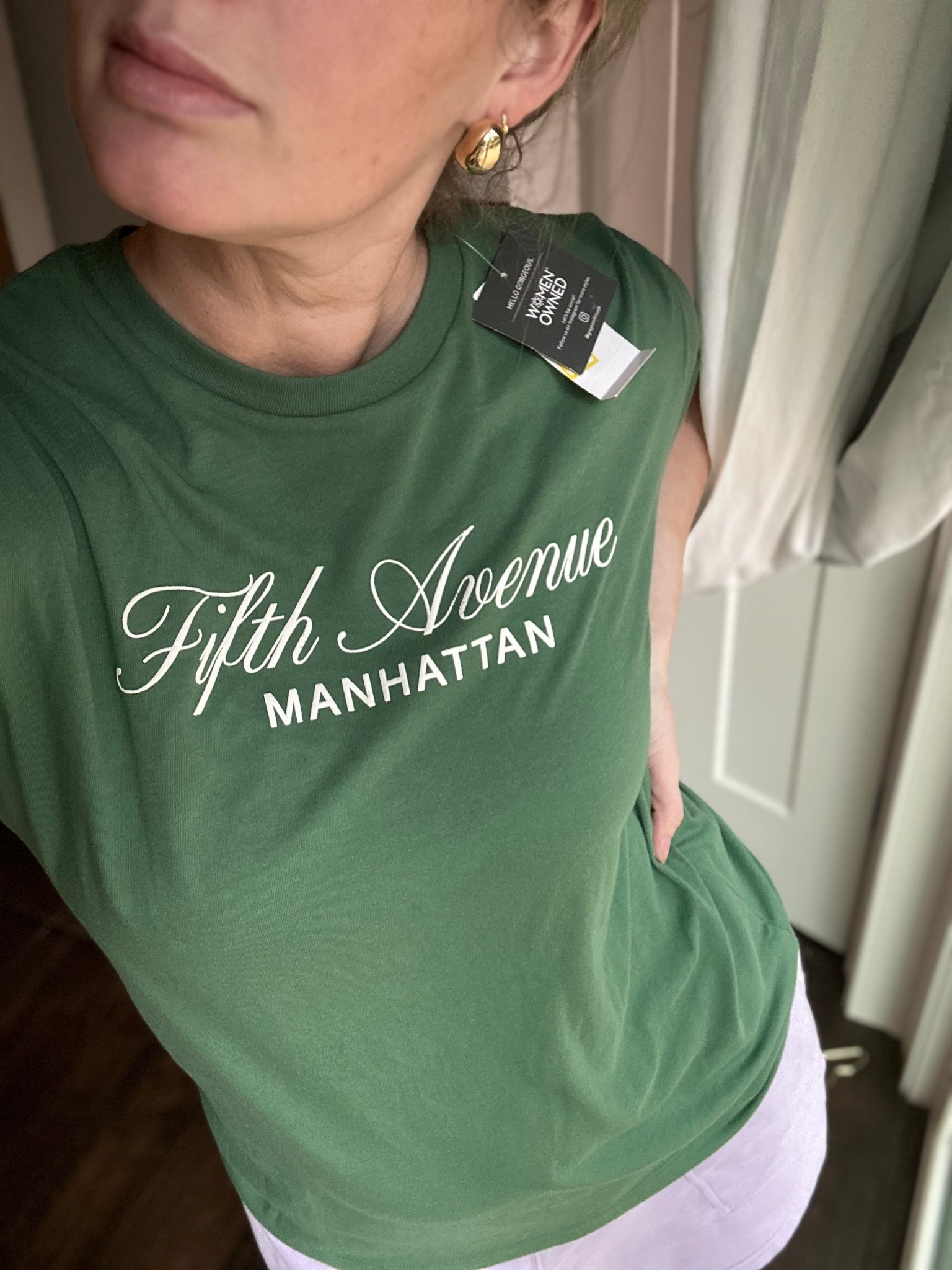 Cutest chunky gold earrings, and graphic tee. 
Planning to wear both of these summer staples when I’m in Denver with a midi skirt and short sleeve denim jacket, and lots of jewels 


#LTKFindsUnder50 #LTKOver40