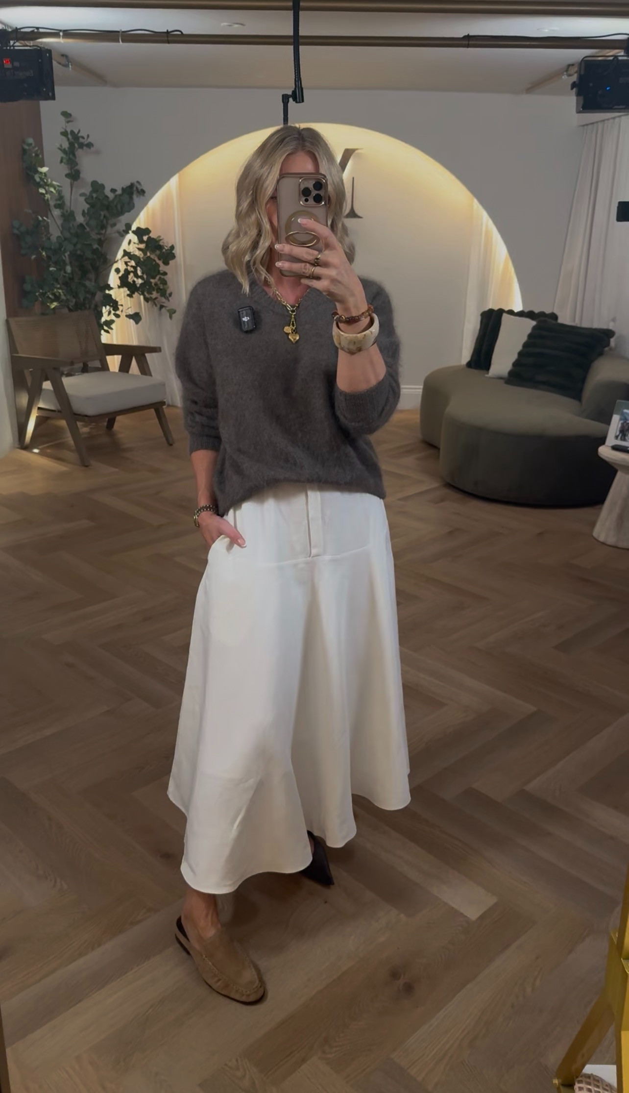 OOTD were filming in the studio and the cashmere is back out!! 

 #LTKuk #LTKsummer #LTKover50style