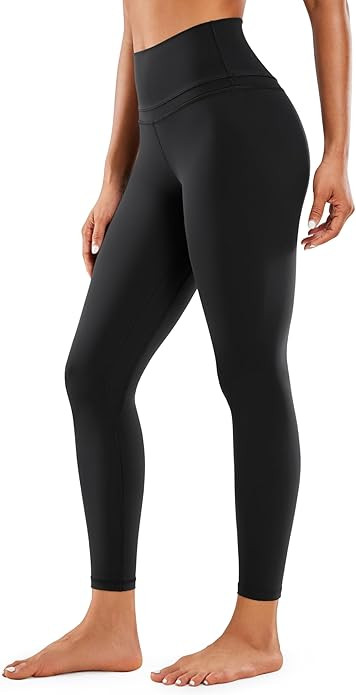 CRZ YOGA Women's Naked Feeling Workout Leggings 25 Inches - 7/8 High Waist Yoga Tight Pants | Amazon (US)