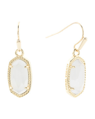 Gold Lee Slate Cats Eye Earrings | TJ Maxx
