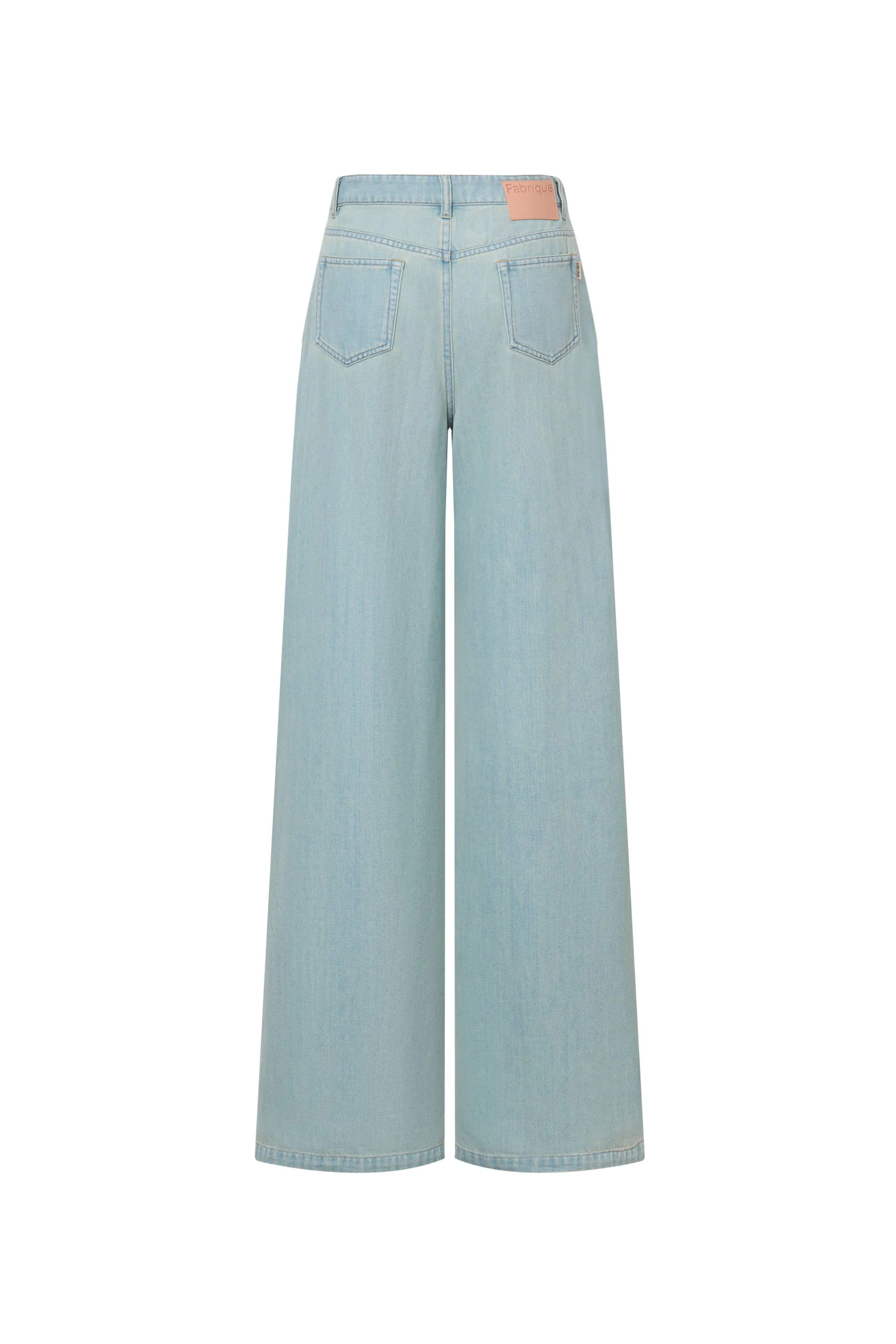 Cindy Lightweight Wide Leg Jeans in Light Washed Denim | Fabrique
