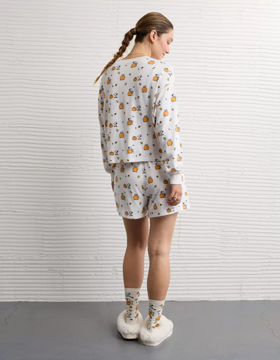 AE Luxe Plush Snoopy Halloween PJ Set | American Eagle Outfitters (US & CA)