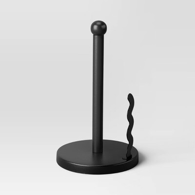 Squiggle Paper Towel Holder Black - Room Essentials™ | Target