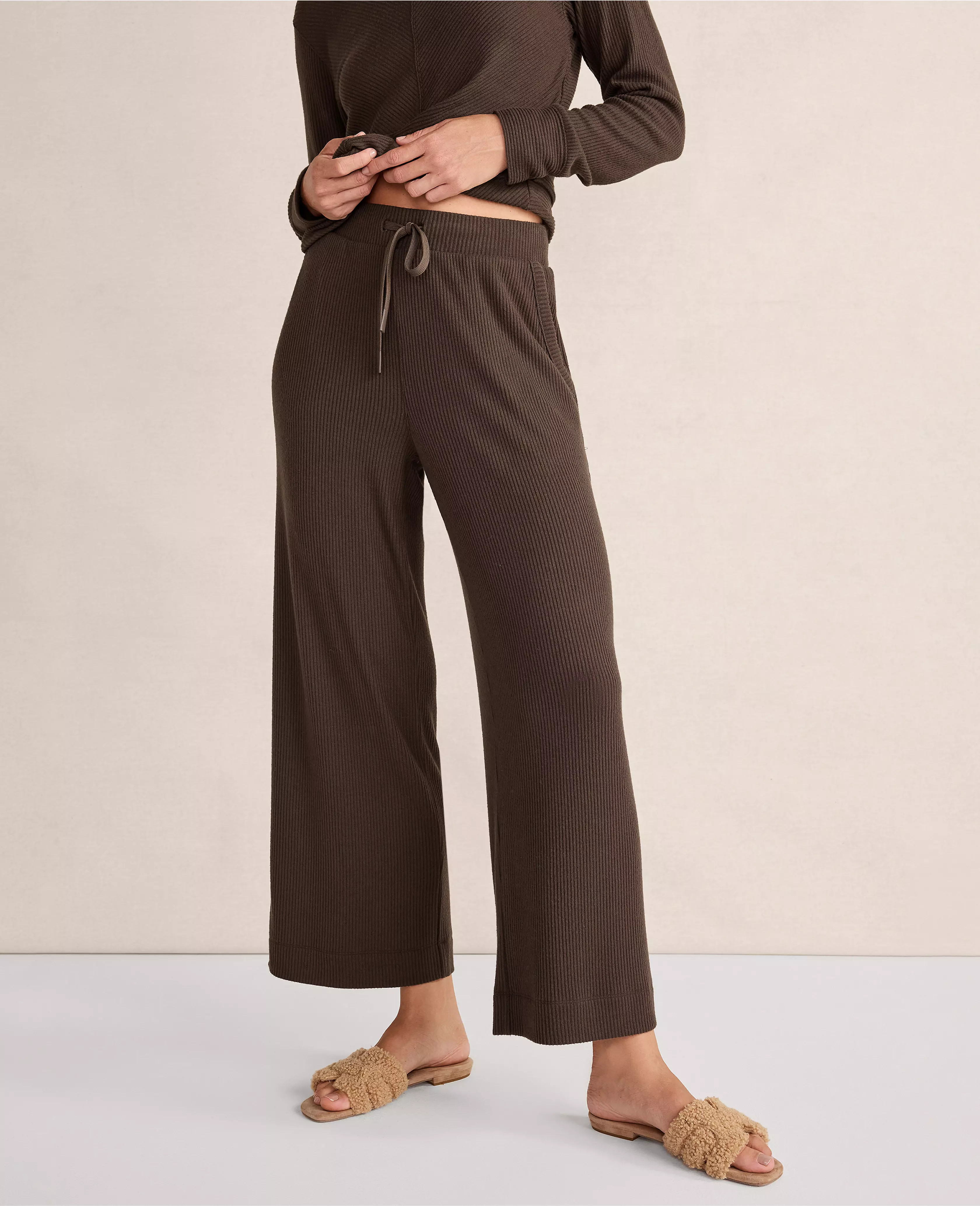 Haven Well Within Sweater Knit Wide Leg Pants | Ann Taylor (US)