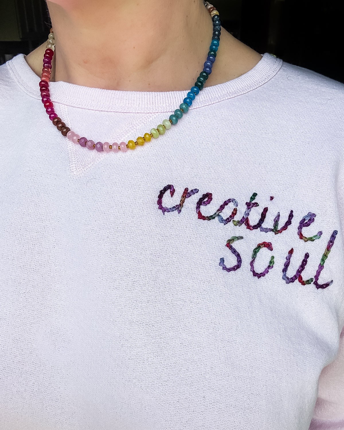 I’m linking all of the supplies that I used to chain stitch this “creative soul” sweatshirt myself, including the $11 sweatshirt 🙌🏻🙌🏻🙌🏻  The exact variegated embroidery thread that I used is no longer available, but I linked a similar option from the same seller. There are lots of color options available in the seller’s Etsy shop!

#LTKOver40 #LTKMidsize #LTKFindsUnder50
