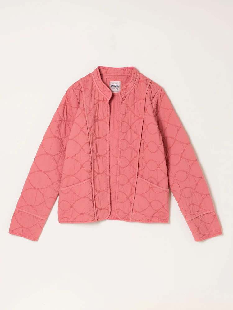 FatFace Pink Petite Quilted Jacket | Next EU