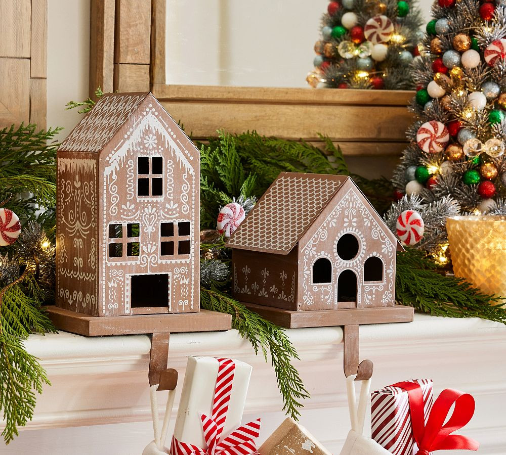 Gingerbread Stocking Holders | Pottery Barn (US)