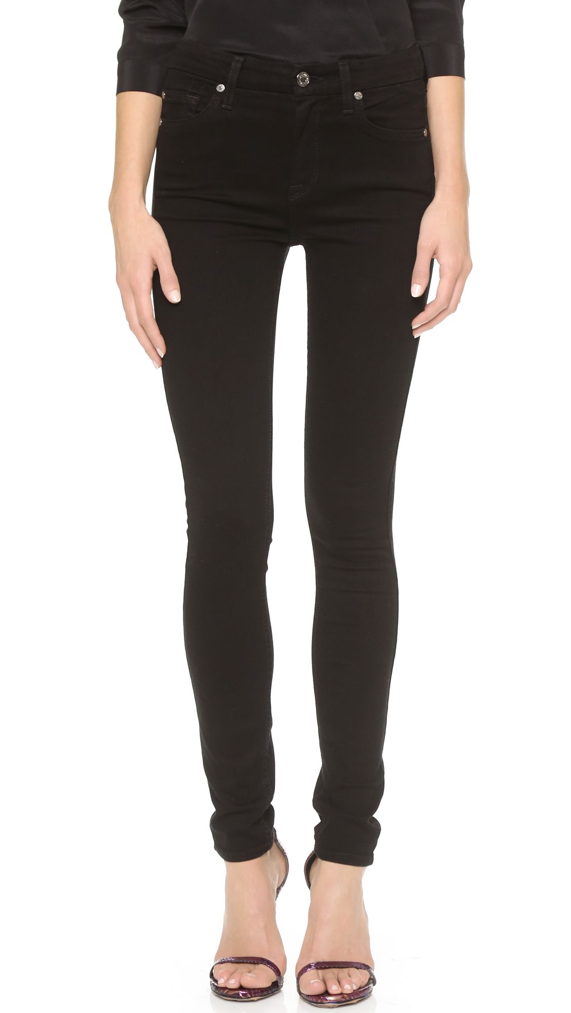 The High Waist Slim Illusion Luxe Skinny Jeans | Shopbop