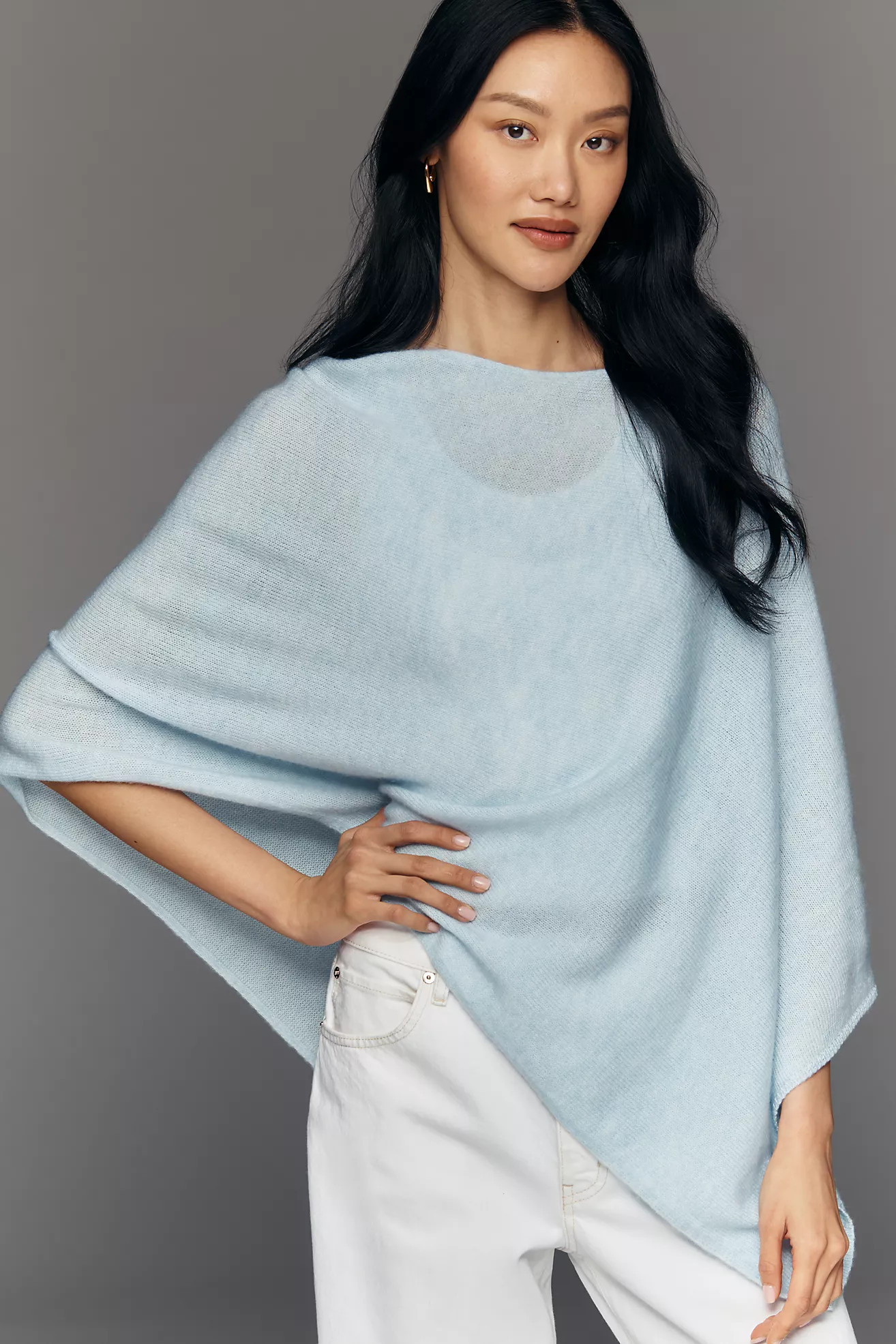 By Anthropologie Knit Asymmetric Poncho | Anthropologie (US)