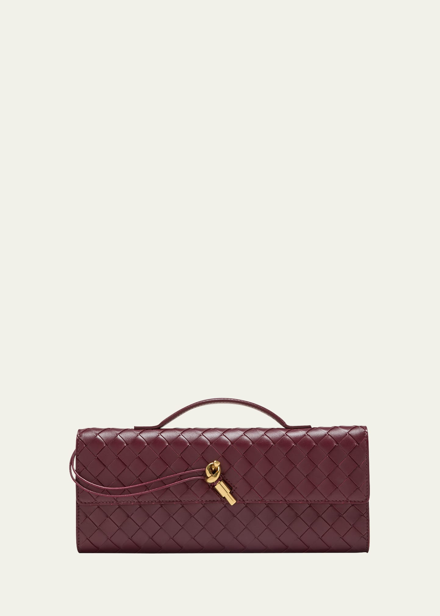 Bottega Veneta Long Andiamo Clutch Bag with Handle | Bergdorf Goodman