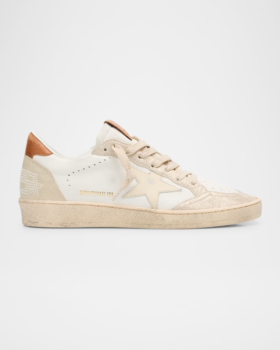 Golden Goose Ball Star Pearly Glitter Low-Top Sneakers | Neiman Marcus