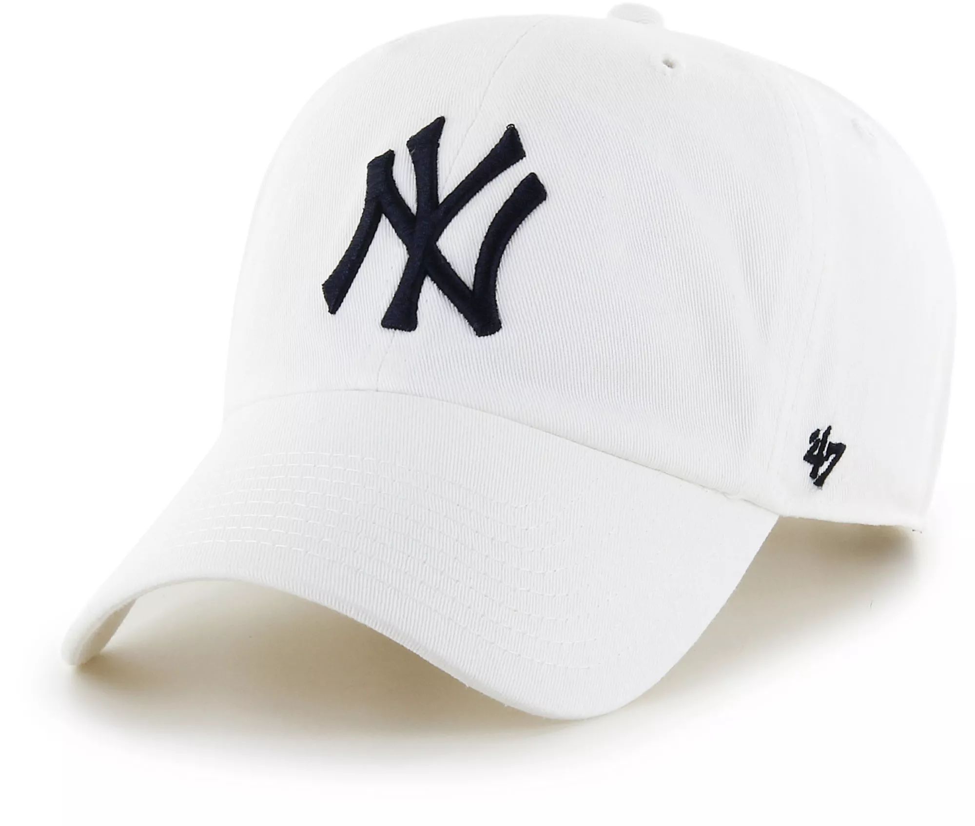 ‘47 Men's New York Yankees White Clean Up Adjustable Hat | Dick's Sporting Goods