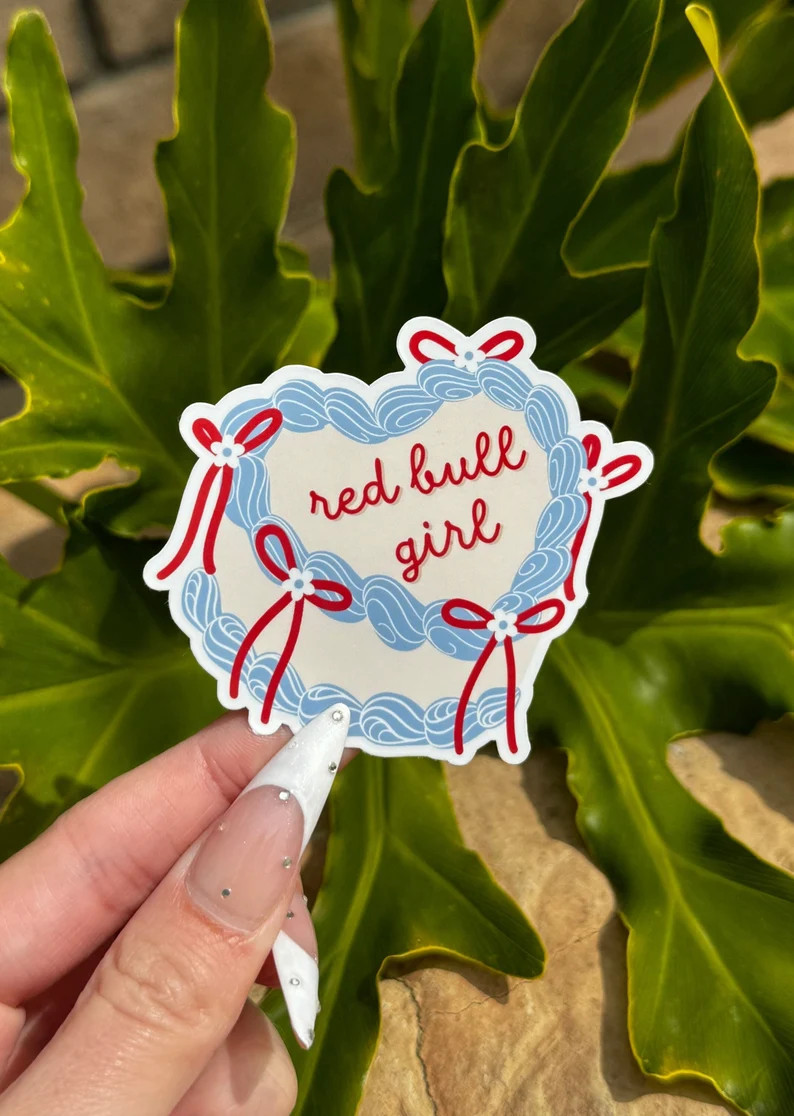 Red Bull Girl F1 Sticker | F1 Cute Sticker | Cute Sticker For Notebooks, Water Bottles, Laptops | Etsy (US)