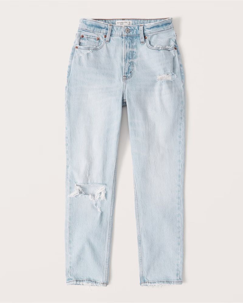 Curve Love High Rise Mom Jeans | Abercrombie & Fitch (US)