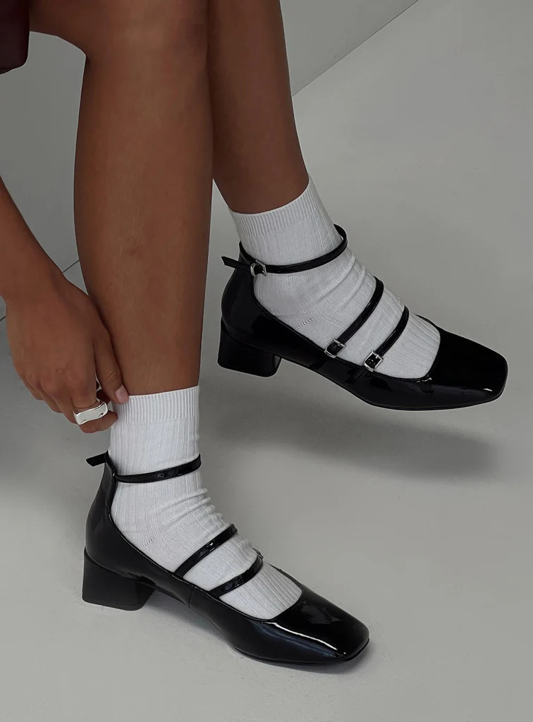 Berta Heels Black Patent | Princess Polly US