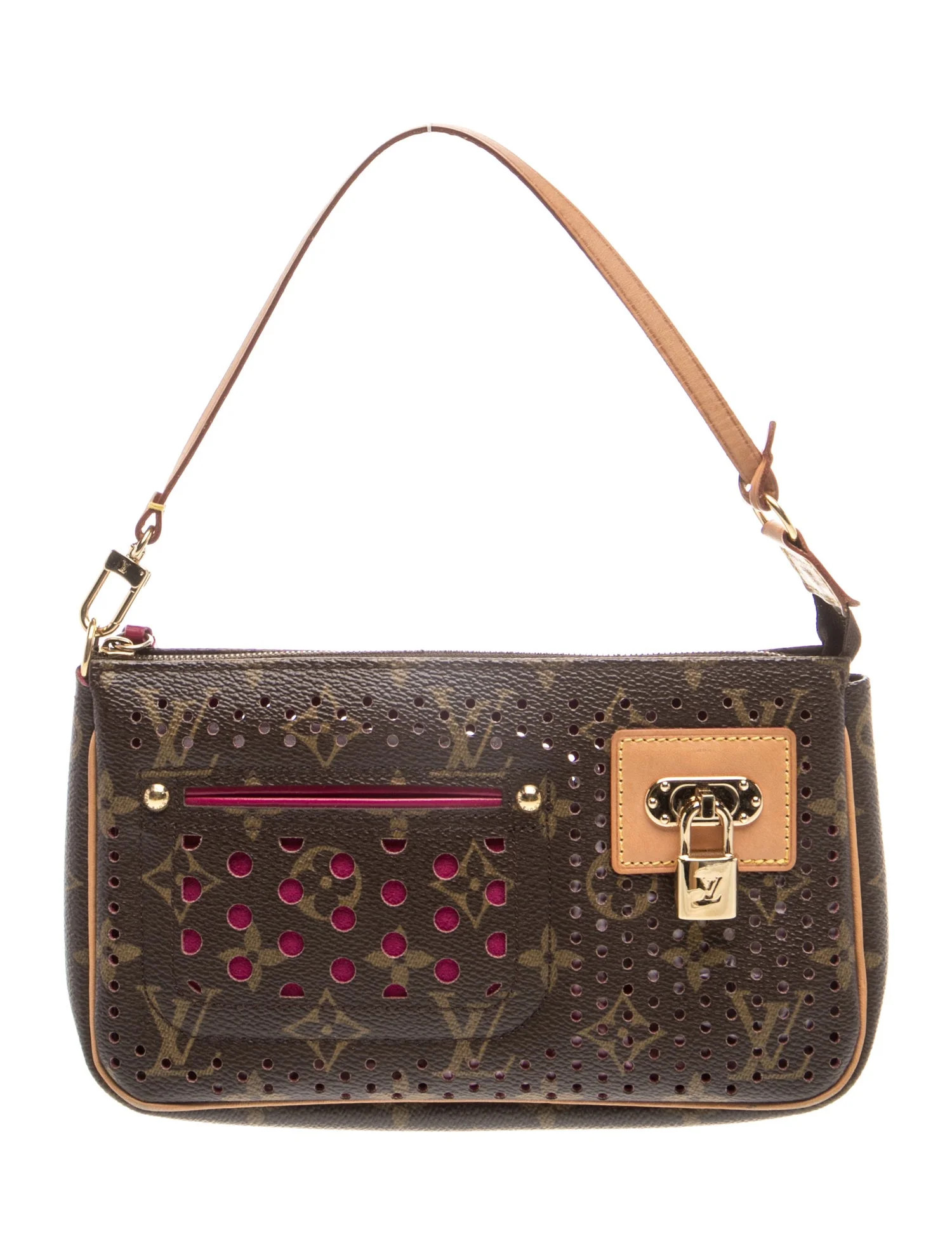 Louis Vuitton Perforated Monogram Pochette Accessoires - Brown Handle Bags, Handbags - LOU1235793... | The RealReal