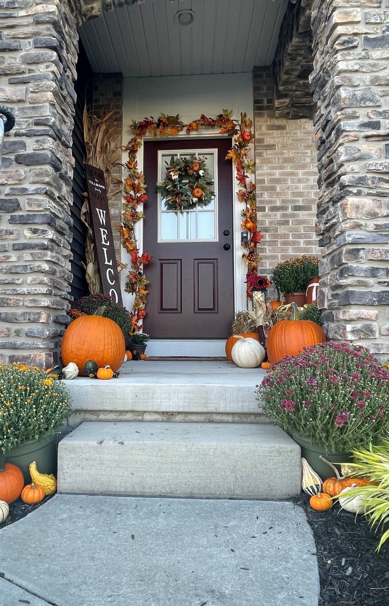 🍂✨ I decorated this front porch for my mom a few years ago and loved how it turned out! ✨🍂 Pumpkins, mums, and all the cozy autumn vibes made it feel so festive and welcoming. 🧡🍁

Shop fall porch favorites here ➡️ 

#LTKHome #LTKSeasonal