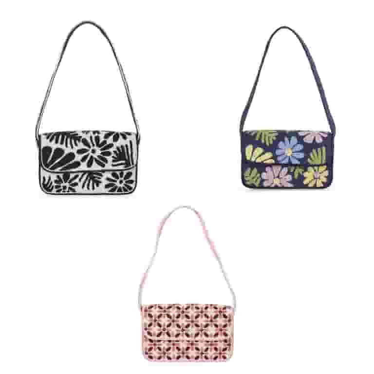 TTJ Beaded Floral Shoulder Bag Handmade Textured Underarm Purse Versatile Commuter Crossbody Ligh... | Walmart (US)