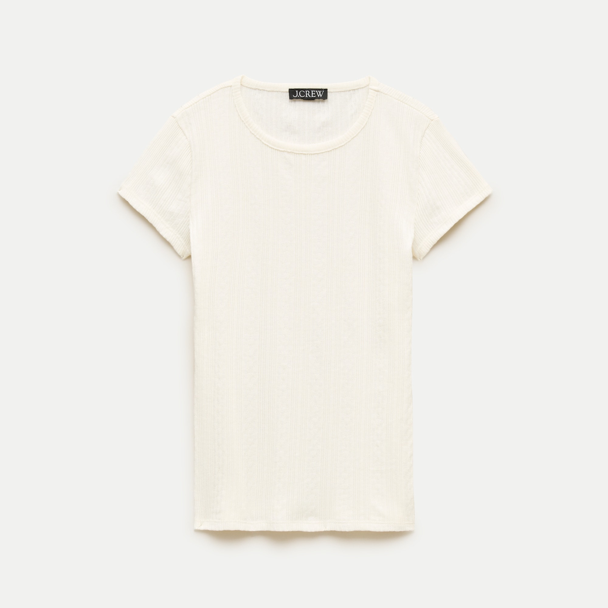 Pointelle crewneck T-shirt | J. Crew US