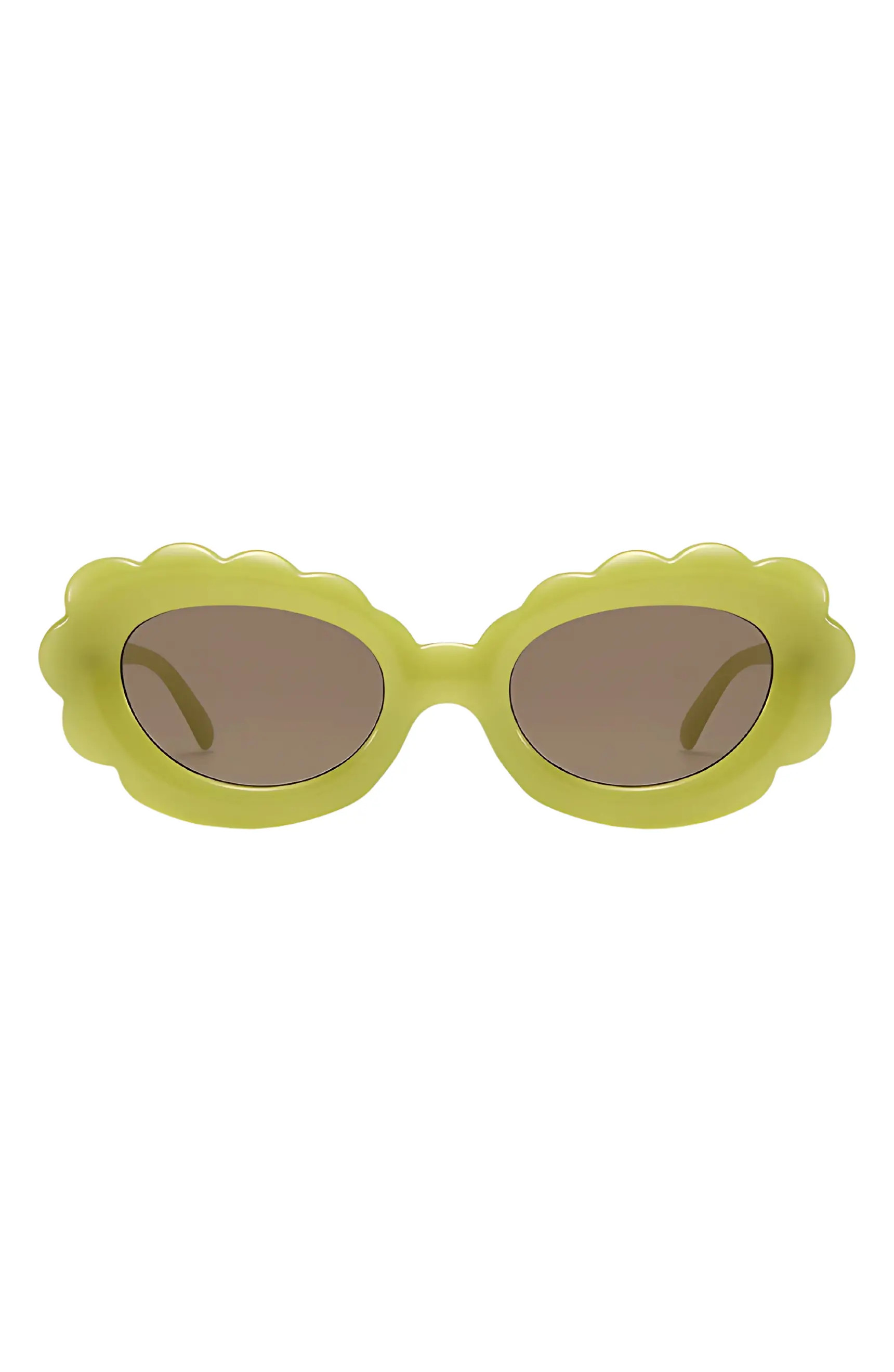 Fifth & Ninth Lilah 74mm Polarized Oversize Oval Sunglasses | Nordstrom | Nordstrom