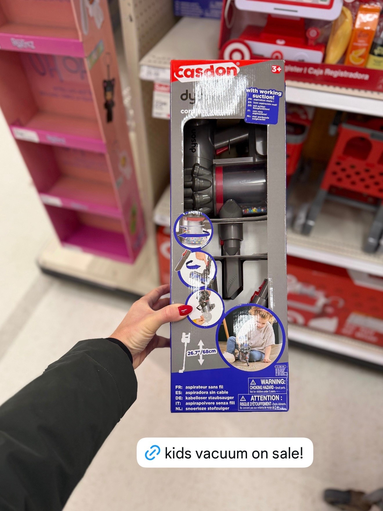 This kid’s Dyson vacuum is on sale! My kids got this for Christmas a few years ago and still play with it. It actually sucks things up like a real vacuum (not as powerful as a real vac tho). 

#LTKGiftGuide #LTKKids #LTKSaleAlert