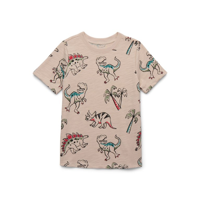 Garanimals Toddler Boy Short Sleeve Printed T-Shirt, Sizes 18M-5T | Walmart (US)