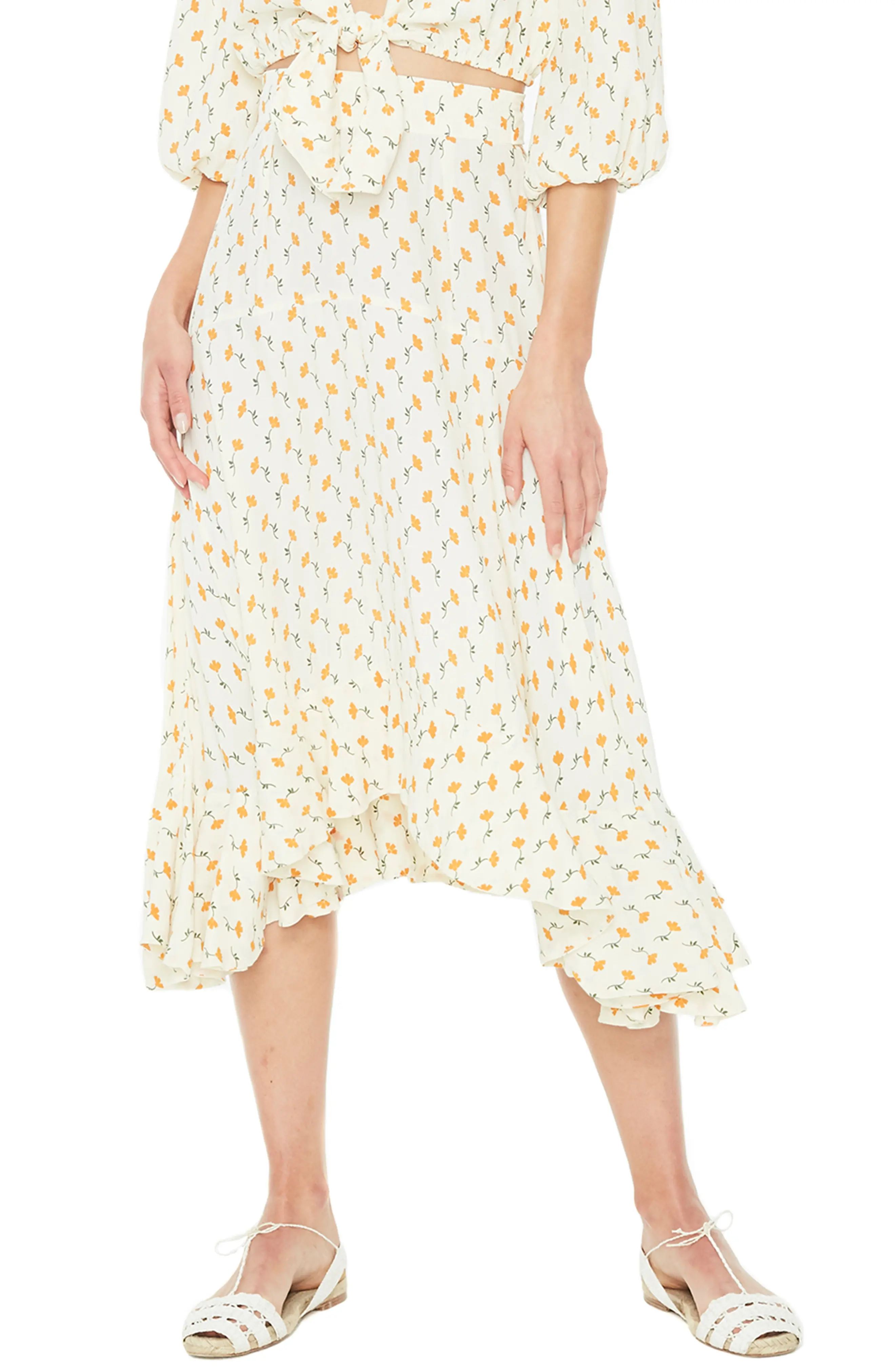 Women's Faithfull The Brand Kamares Floral Midi Skirt | Nordstrom