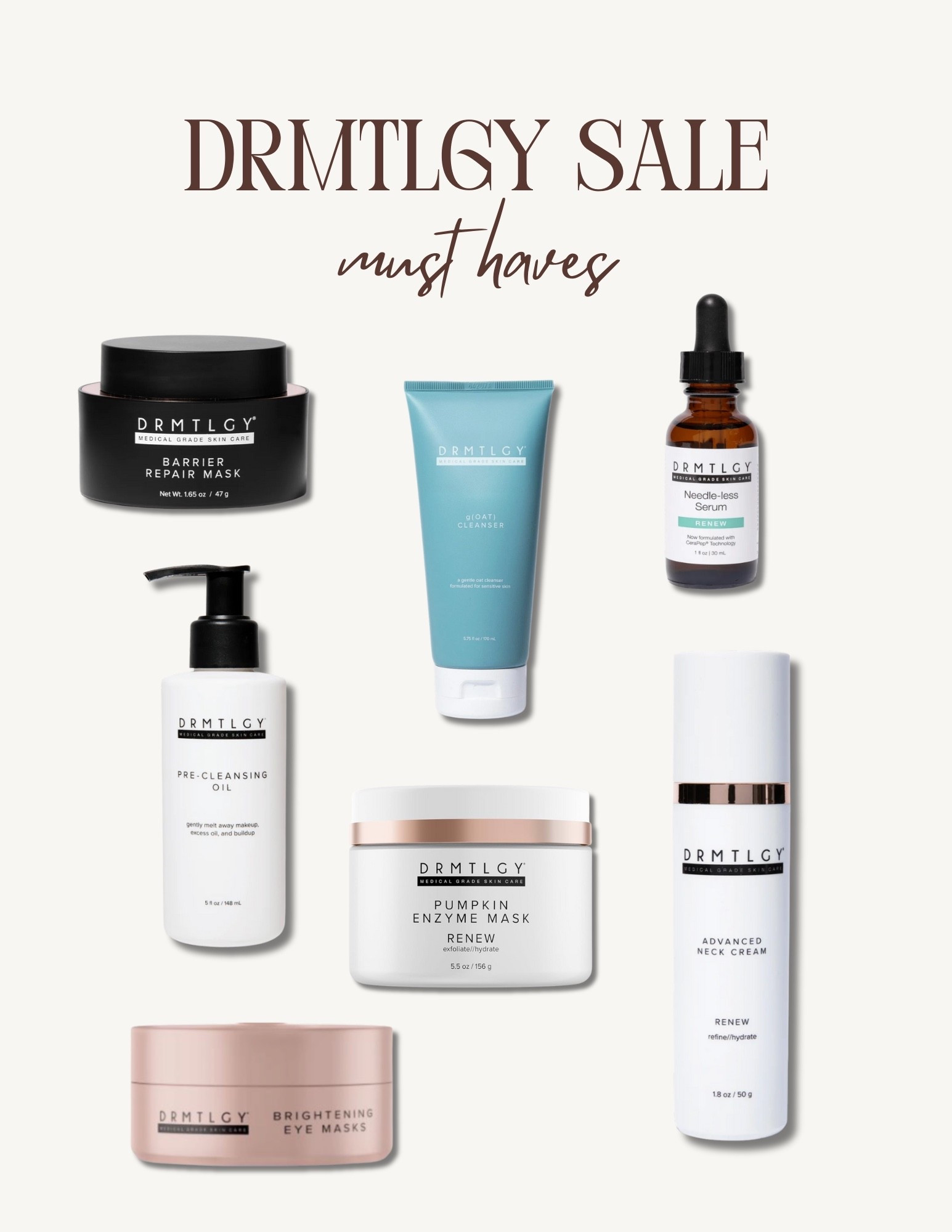 My drmtlgy skincare must haves! They are doing 30% off everything through tomorrow so hurry & stock up before the sale ends!

#LTKSaleAlert #LTKCyberWeek #LTKBeauty