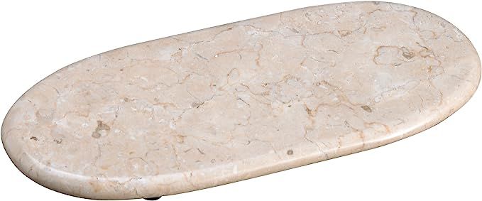 Creative Home Natural Champagne Marble 6" x 14" Oval Shaped Cheese Board Serving Tray Display Pla... | Amazon (US)