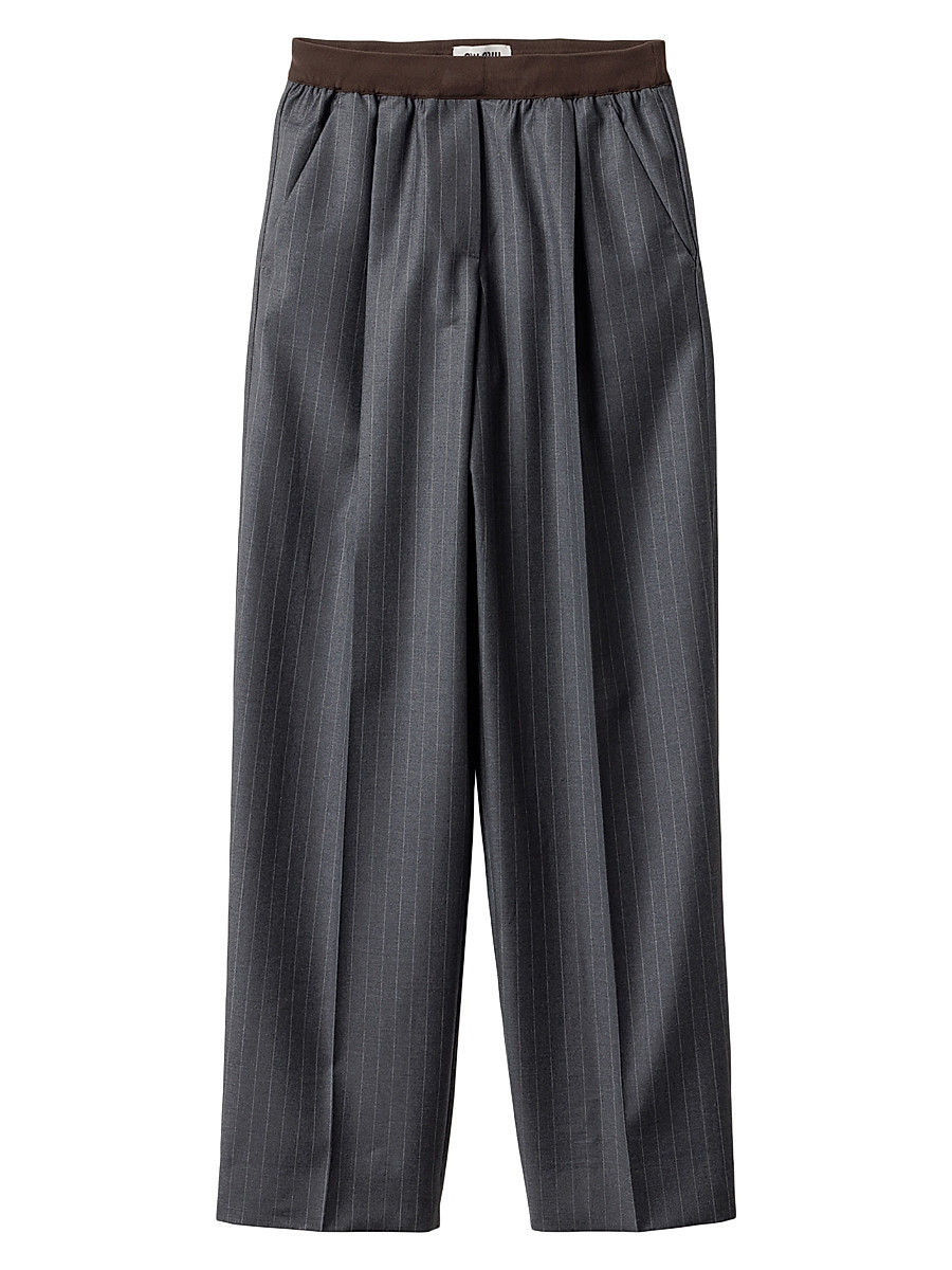 Women's Pinstripe Pants - Grey - Size 8 | Saks Fifth Avenue