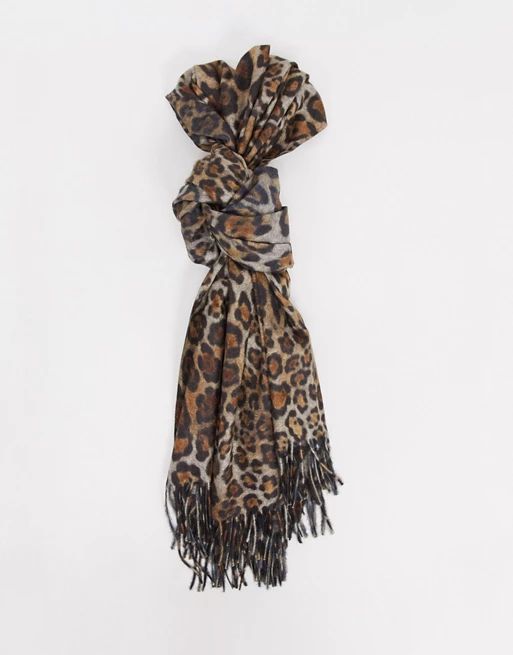 My Accessories London scarf in leopard print | ASOS (Global)