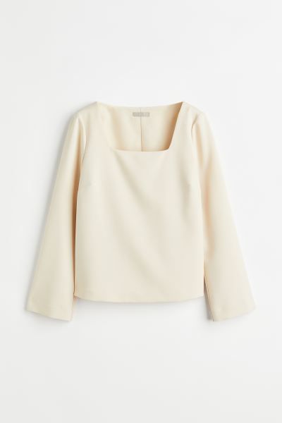 Square-necked blouse | H&M (DE, AT, CH, NL, FI)