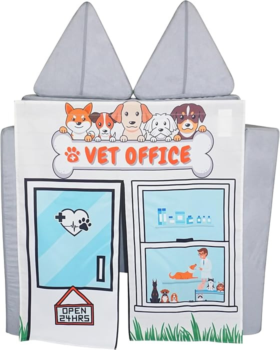 Couch Swag Play Panel for Childrens Foam Sofa Kids Couch (Vet Office) | Amazon (US)
