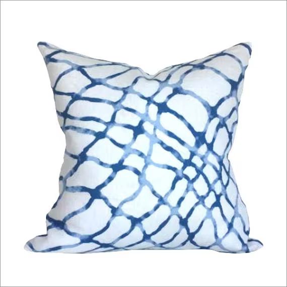 Kravet Waterpolo River Designer Pillow Cover  Double Sided | Etsy | Etsy (US)