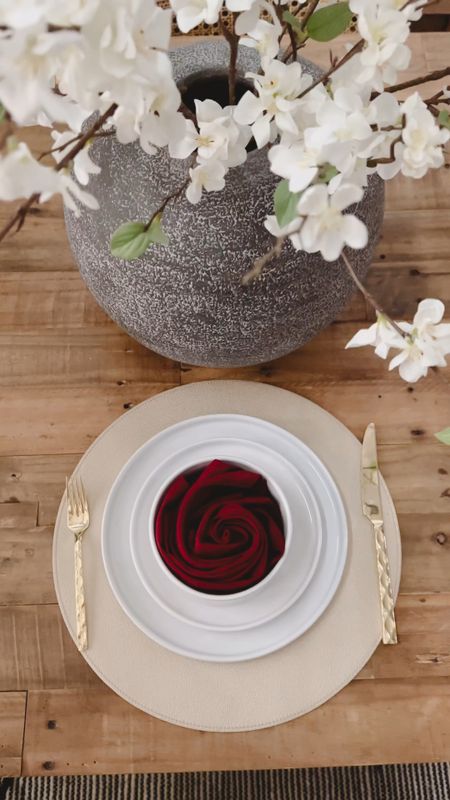 How to fold a rose napkin 🌹 Entertaining idea for Valentine’s Day or Lunar New Year 🧧 

#LTKparties #LTKhome