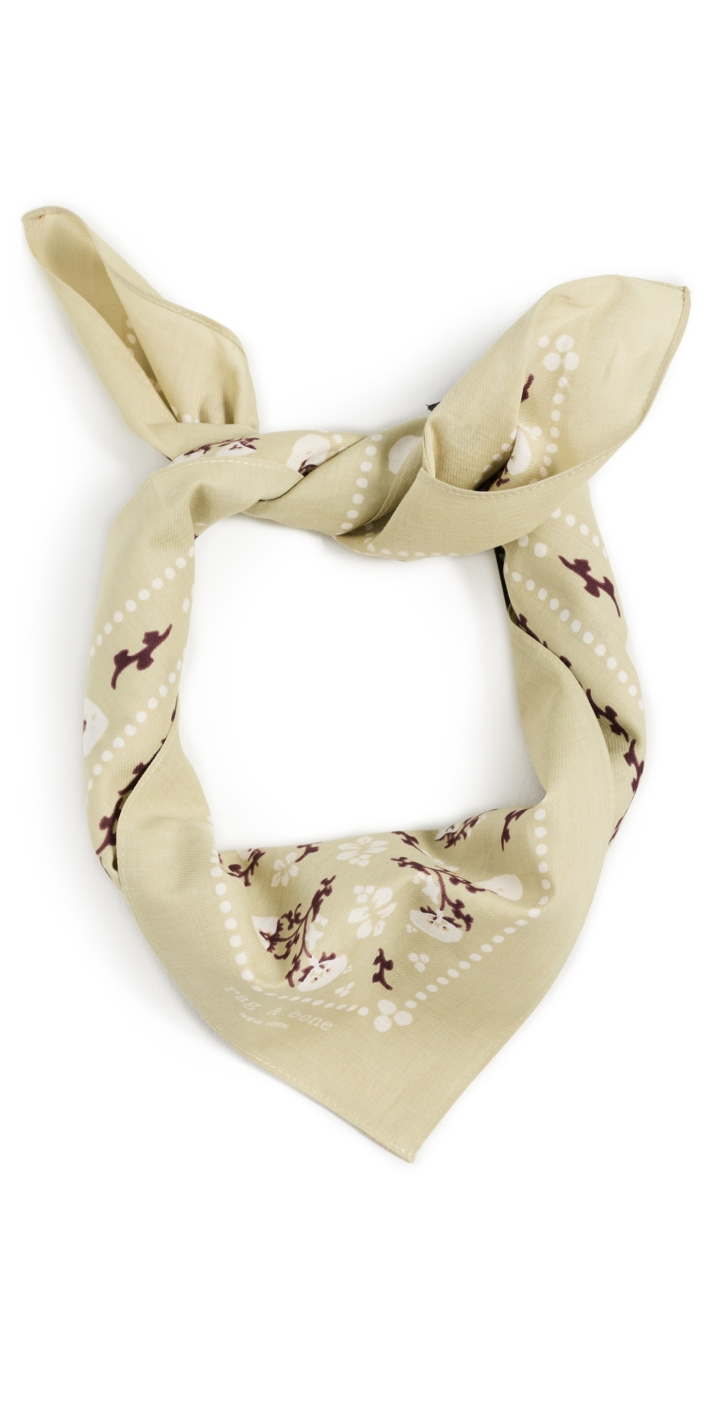 rag & bone Floral Western Bandana Scarf Pistachio Floral One Size | Shopbop