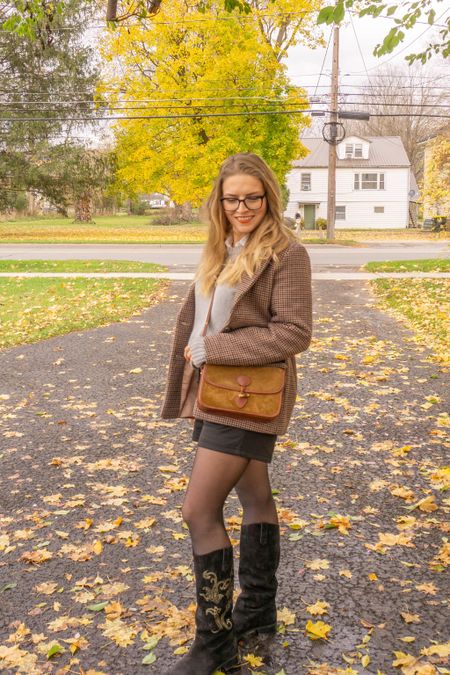 Fall outfits are coming to an end so I’m making the most of them while I can 🍂

Fall fit, thanksgiving, office, office core, business, glasses, jacket, tights, boots, sweater, cozy, ootd 

#LTKitbag #LTKSeasonal #LTKshoecrush